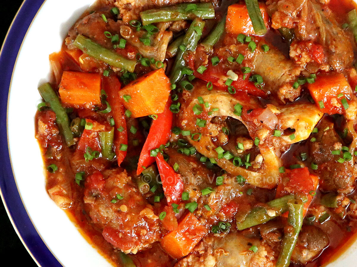 Beef and sausage stew