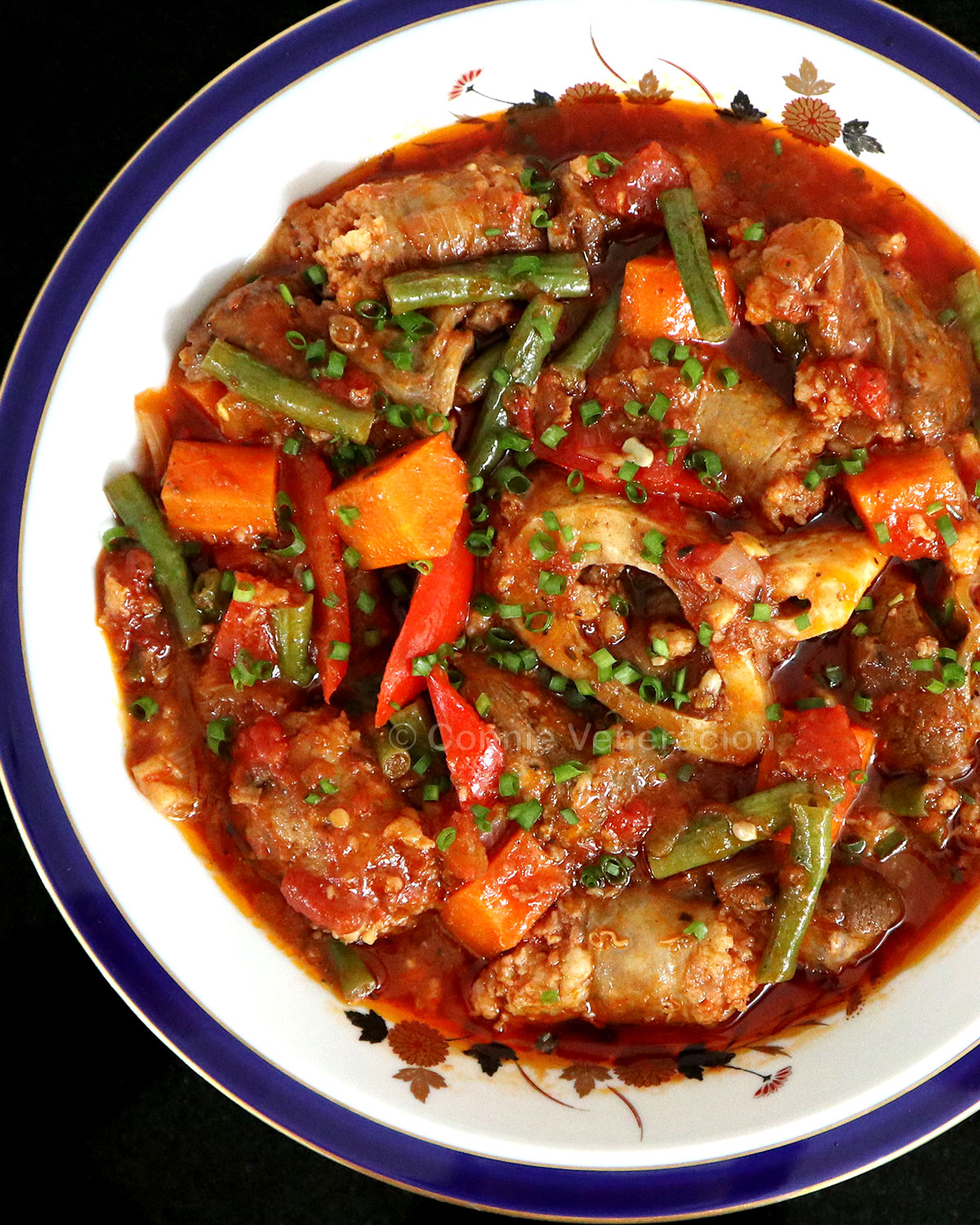 Beef and sausage stew