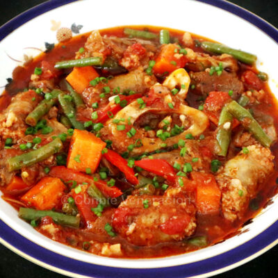 Beef and sausage stew