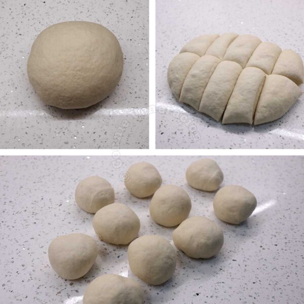 Forming dough into balls