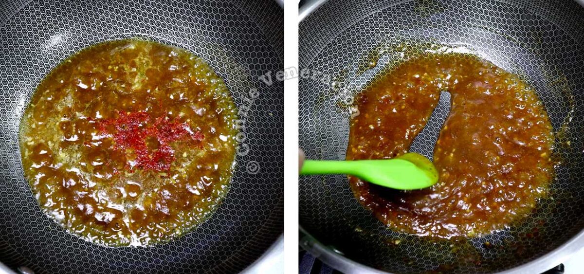 Cooking sauce for General Tso's chicken