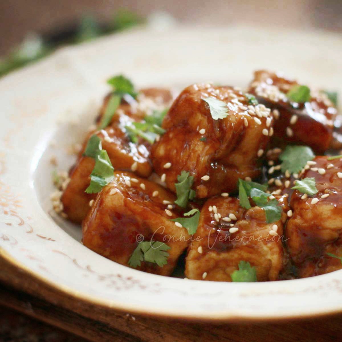 General Tso’s tofu