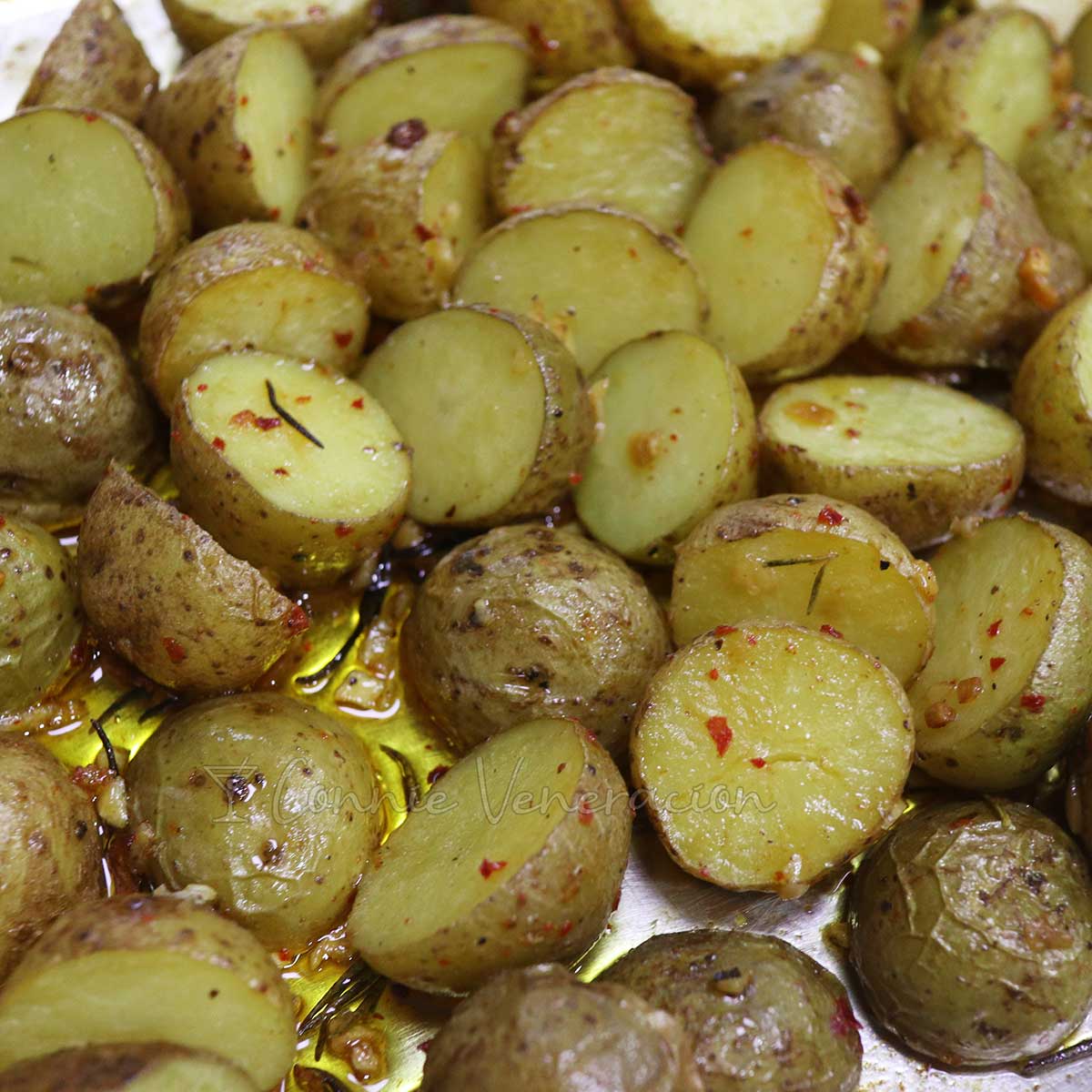 Roasted baby potatoes