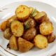 Roasted baby potatoes with chili, garlic and rosemary