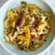 Spicy pasta tinapa with sweet mangoes