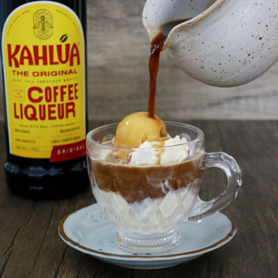 Affogato with Kahlua