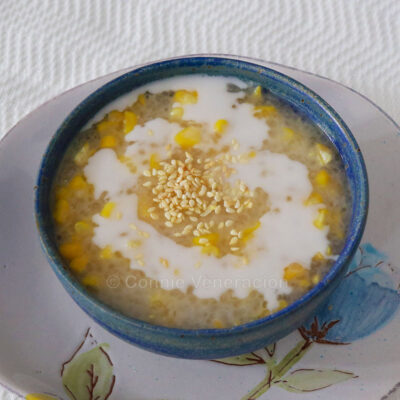 Che bap (Vietnamese sweet corn, tapioca and coconut)