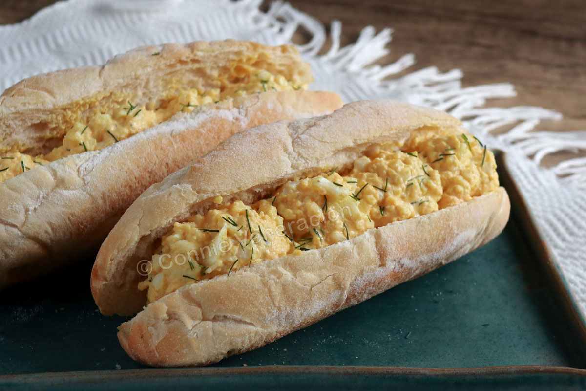 No fuss egg salad sandwich
