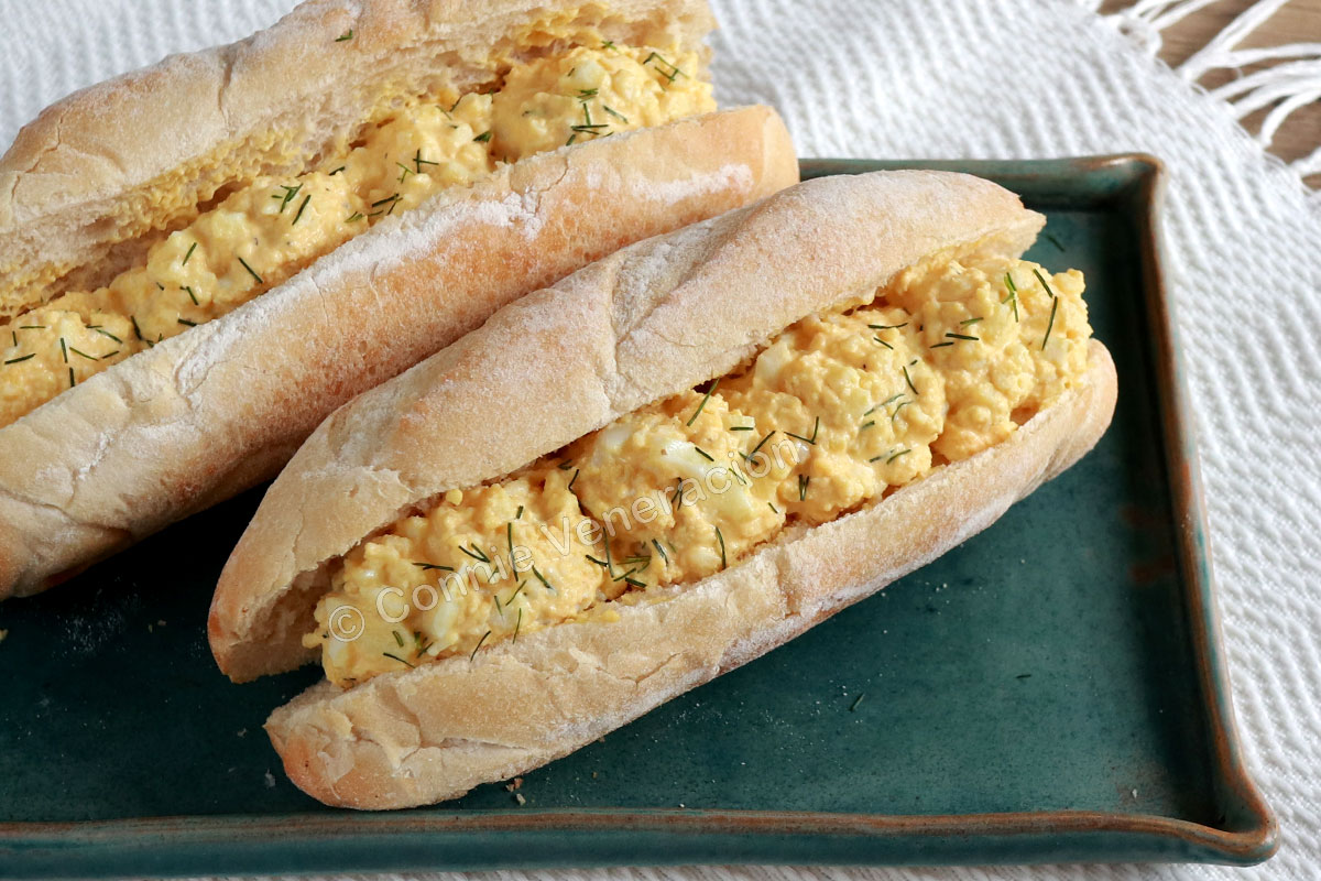 No fuss egg salad sandwich