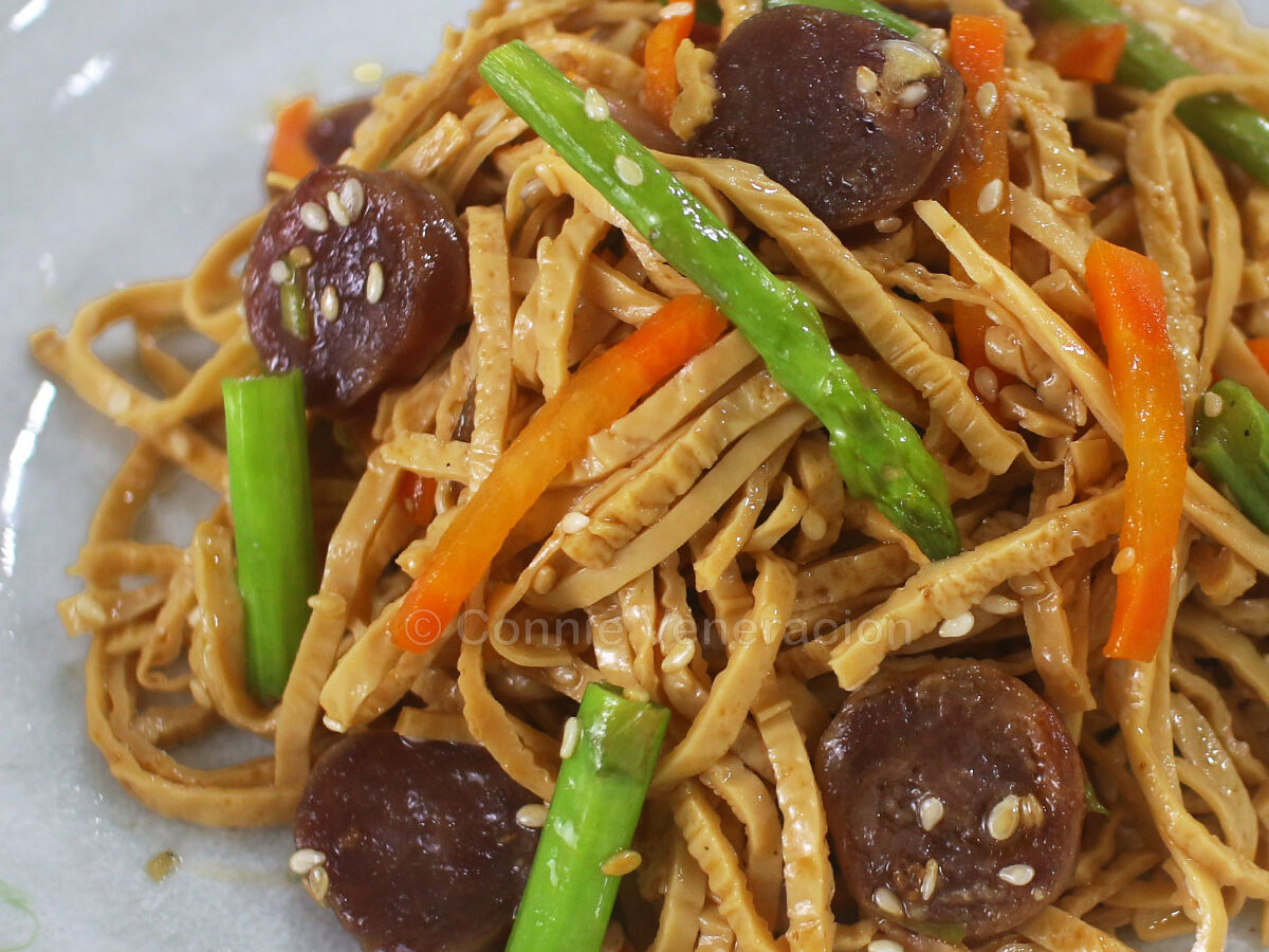 Tofu skin noodle salad