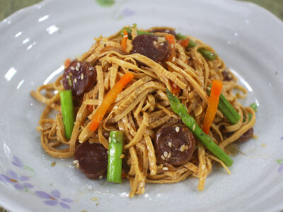 Tofu skin noodle salad