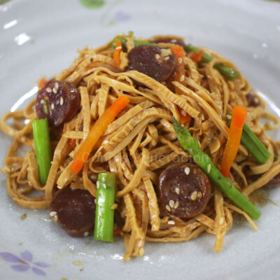 Tofu skin noodle salad